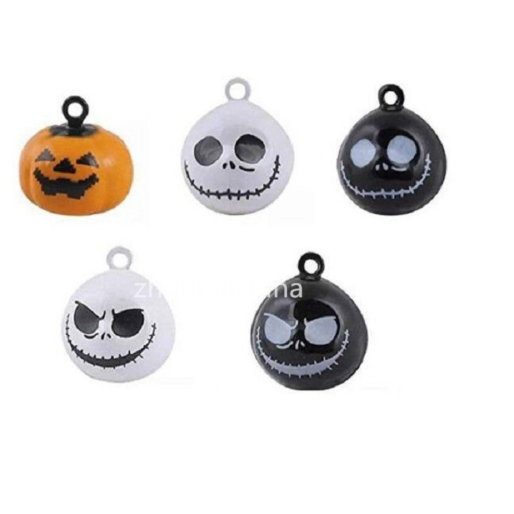 Skull Pumpkin Halloween Hot Cartoon Copper Bell Pet Supplies Dance Accessories Clothing Decoration