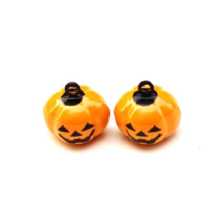 Skull Pumpkin Halloween Hot Cartoon Copper Bell Pet Supplies Dance Accessories Clothing Decoration