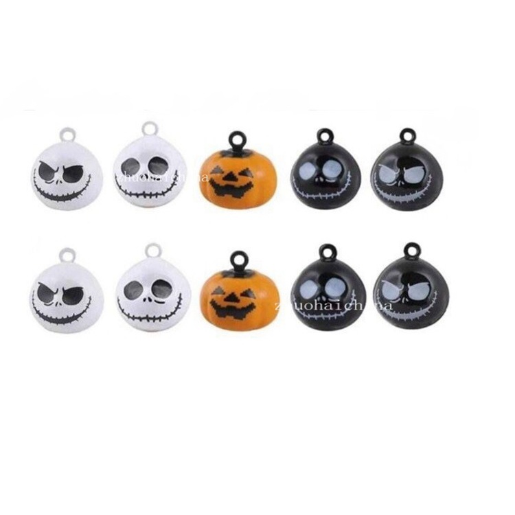 Skull Pumpkin Halloween Hot Cartoon Copper Bell Pet Supplies Dance Accessories Clothing Decoration