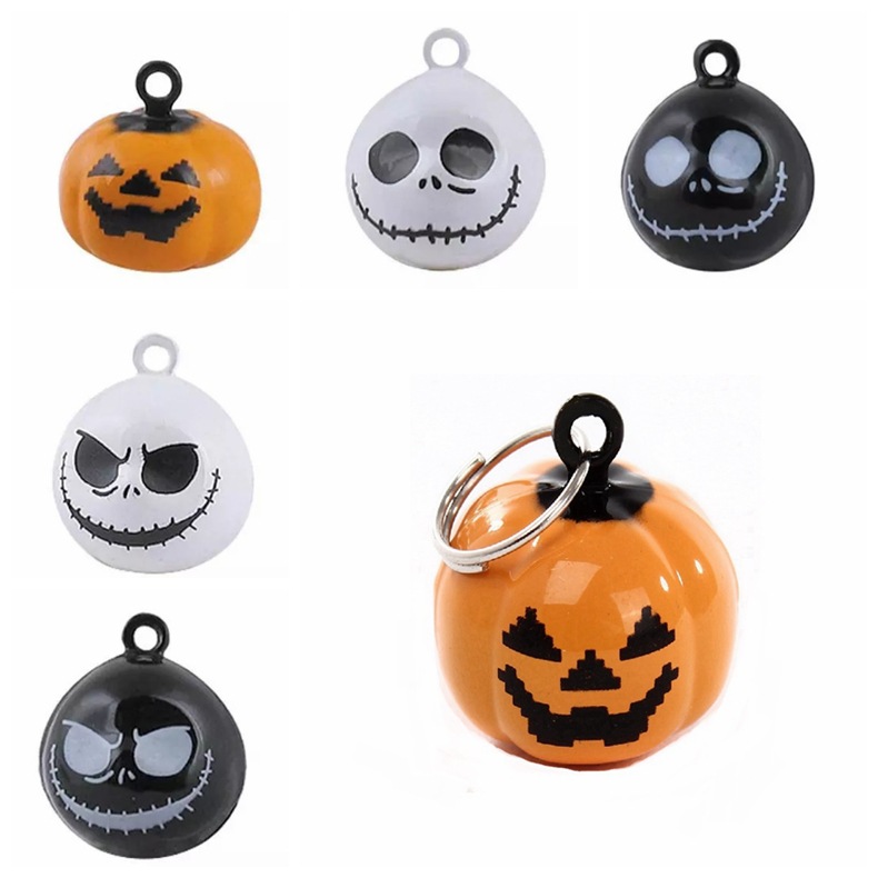 Skull Pumpkin Halloween Hot Cartoon Copper Bell Pet Supplies Dance Accessories Clothing Decoration Skull Pumpkin Halloween Hot Cartoon Copper Bell Pet Supplies Dance Accessories Clothing Decoration
