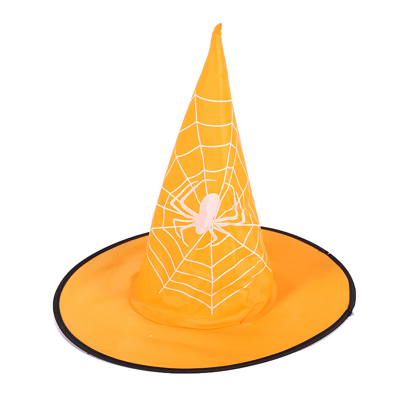 Halloween Witch Hat Oxford Cloth Wizard&#039;s Hat Makeup Costume Props Decoration Supplies Ball Magic Witch Hat