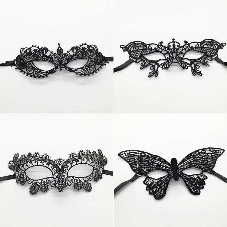Cross border for black lace eye mask shaping Halloween party Masquerade party Christmas supplies