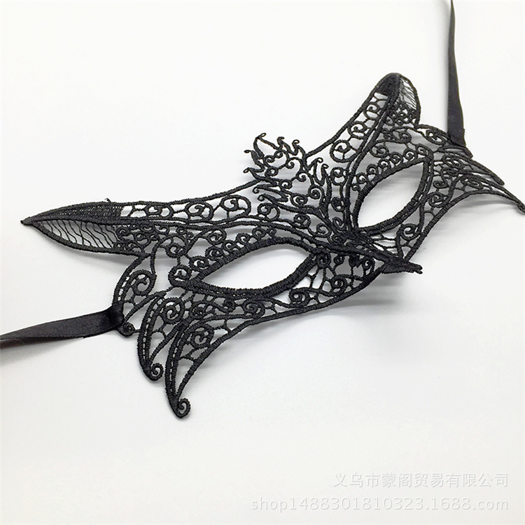 Cross border for black lace eye mask shaping Halloween party Masquerade party Christmas supplies Cross border for black lace eye mask shaping Halloween party Masquerade party Christmas supplies