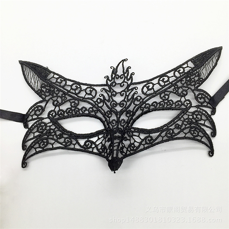Cross border for black lace eye mask shaping Halloween party Masquerade party Christmas supplies Cross border for black lace eye mask shaping Halloween party Masquerade party Christmas supplies