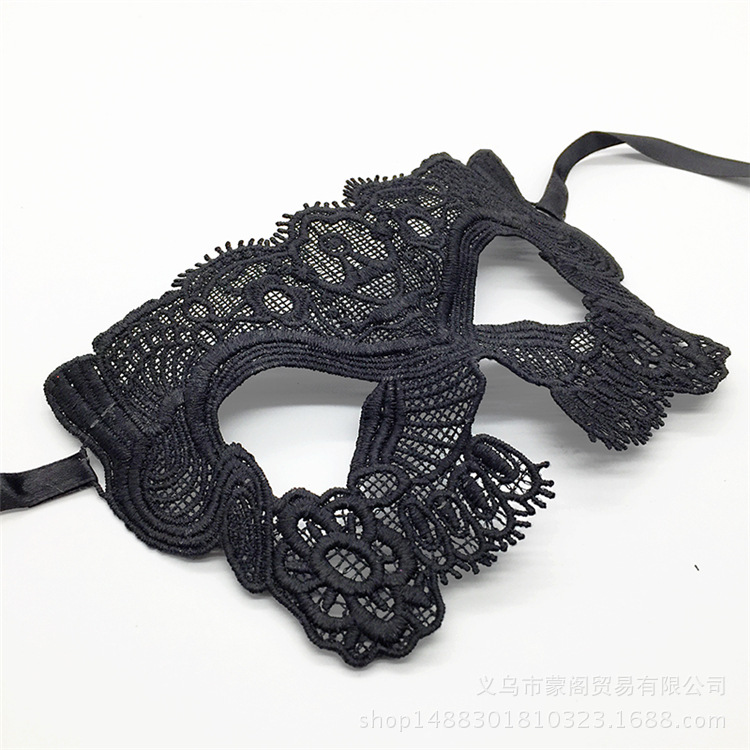 Cross border for black lace eye mask shaping Halloween party Masquerade party Christmas supplies Cross border for black lace eye mask shaping Halloween party Masquerade party Christmas supplies