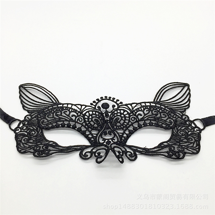Cross border for black lace eye mask shaping Halloween party Masquerade party Christmas supplies Cross border for black lace eye mask shaping Halloween party Masquerade party Christmas supplies