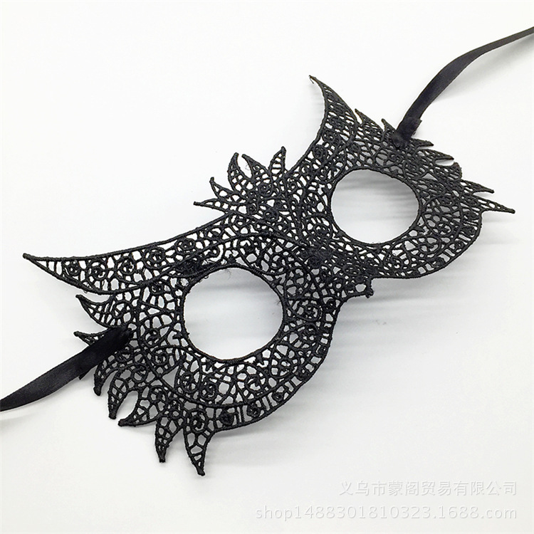 Cross border for black lace eye mask shaping Halloween party Masquerade party Christmas supplies Cross border for black lace eye mask shaping Halloween party Masquerade party Christmas supplies