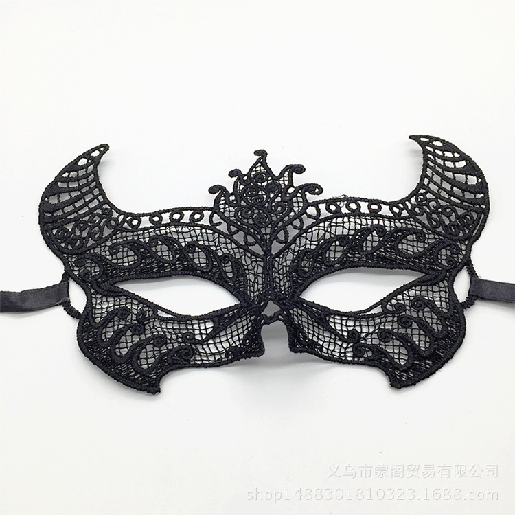 Cross border for black lace eye mask shaping Halloween party Masquerade party Christmas supplies Cross border for black lace eye mask shaping Halloween party Masquerade party Christmas supplies