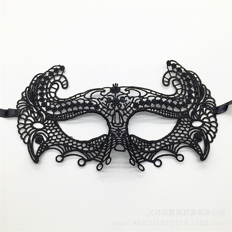 Cross border for black lace eye mask shaping Halloween party Masquerade party Christmas supplies Cross border for black lace eye mask shaping Halloween party Masquerade party Christmas supplies