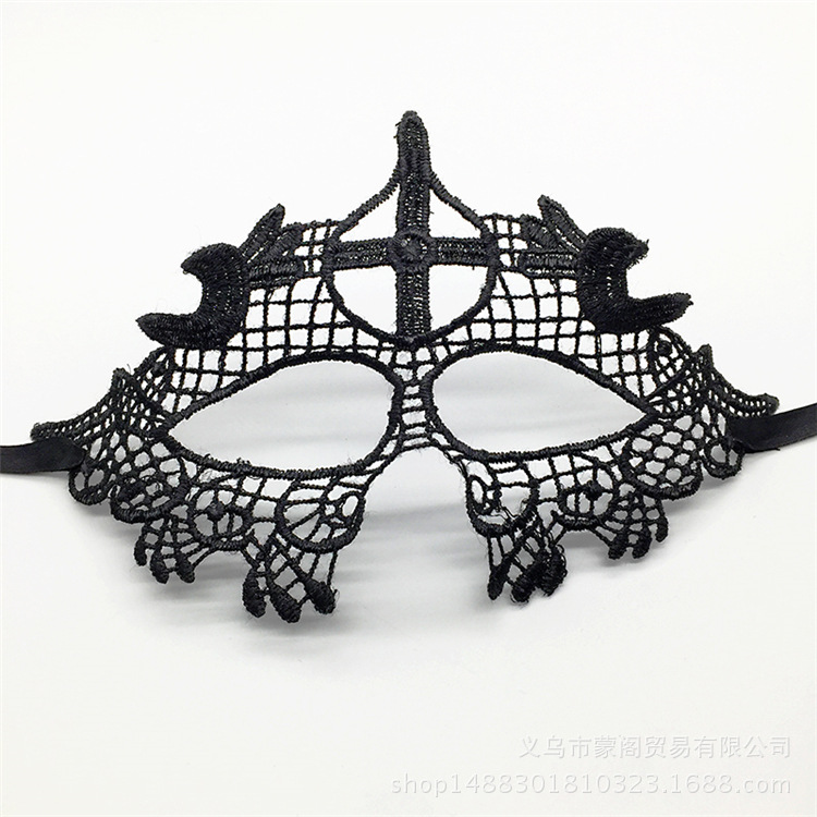 Cross border for black lace eye mask shaping Halloween party Masquerade party Christmas supplies Cross border for black lace eye mask shaping Halloween party Masquerade party Christmas supplies