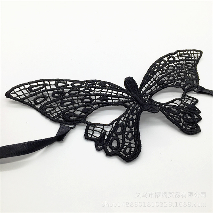 Cross border for black lace eye mask shaping Halloween party Masquerade party Christmas supplies Cross border for black lace eye mask shaping Halloween party Masquerade party Christmas supplies