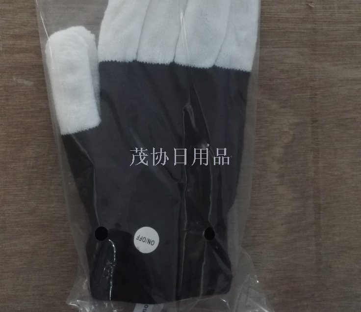 Led light gloves stage performance glove colorful costumes props bright led light Halloween Christmas supplies