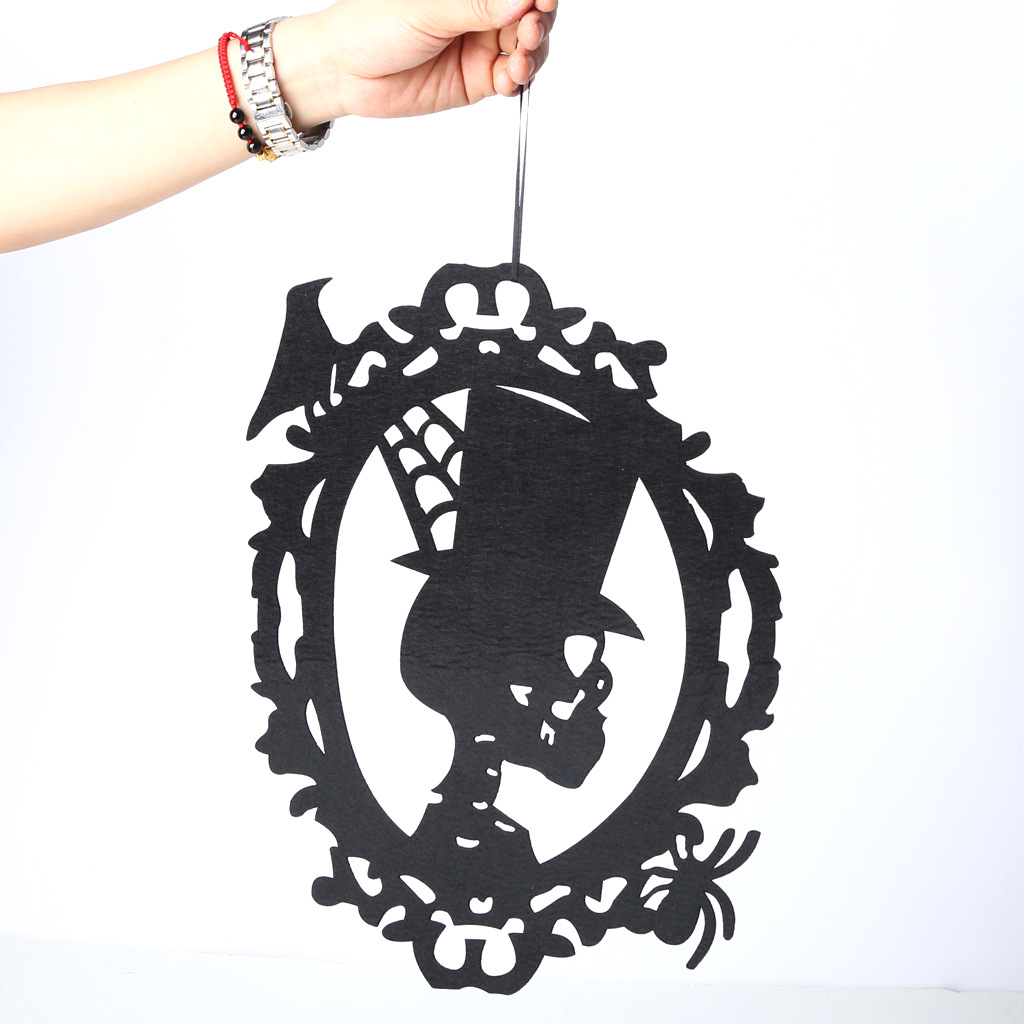 Factory Wholesale Non-Woven Halloween Door Hanging and Wall Decorations Party Supplies Decoration Ornaments Crafts Wholesale
