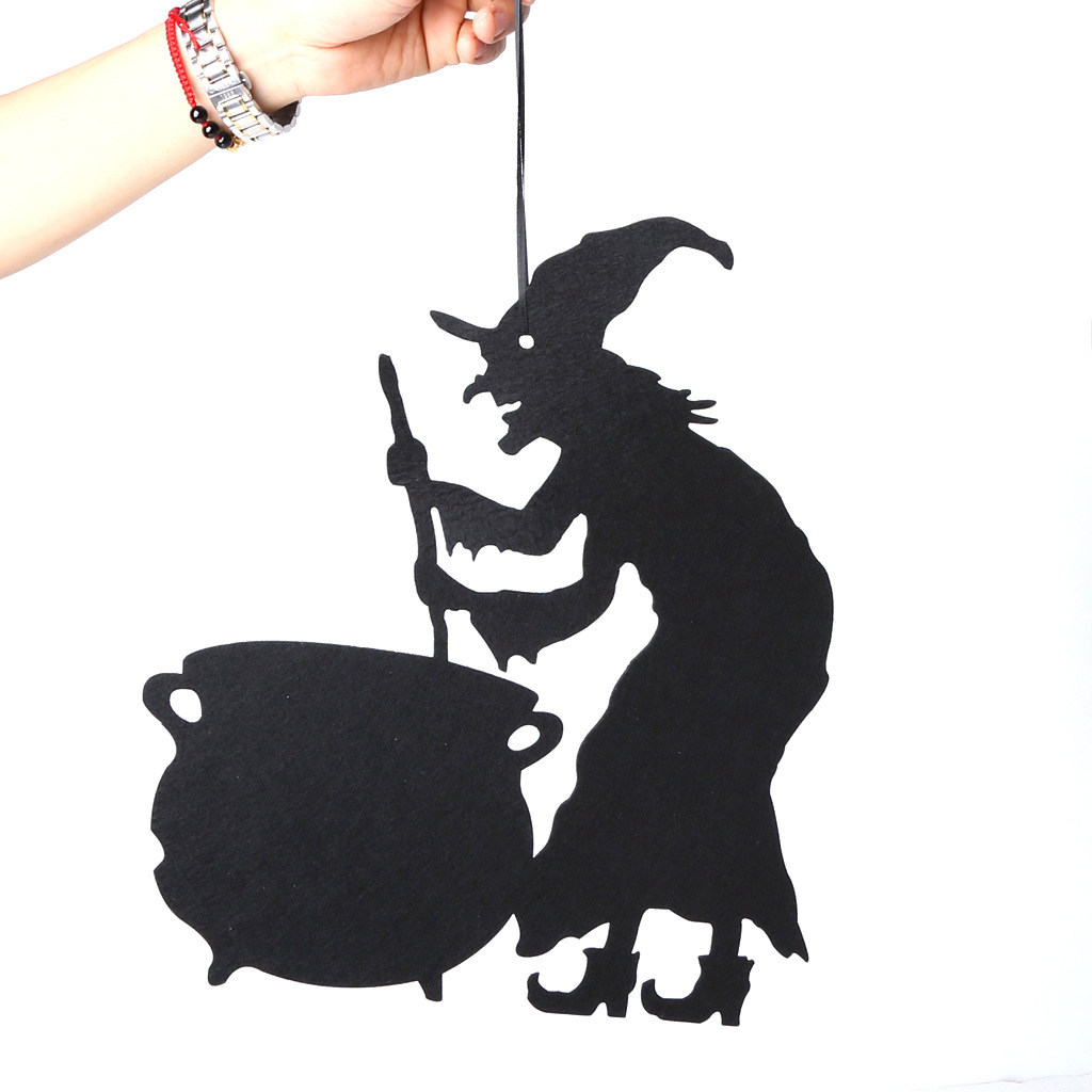 Factory Wholesale Non-Woven Halloween Door Hanging and Wall Decorations Party Supplies Decoration Ornaments Crafts Wholesale