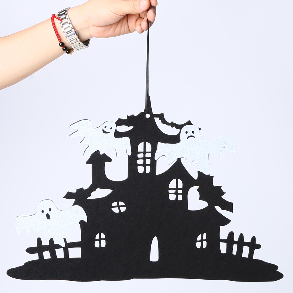 Factory Wholesale Non-Woven Halloween Door Hanging and Wall Decorations Party Supplies Decoration Ornaments Crafts Wholesale