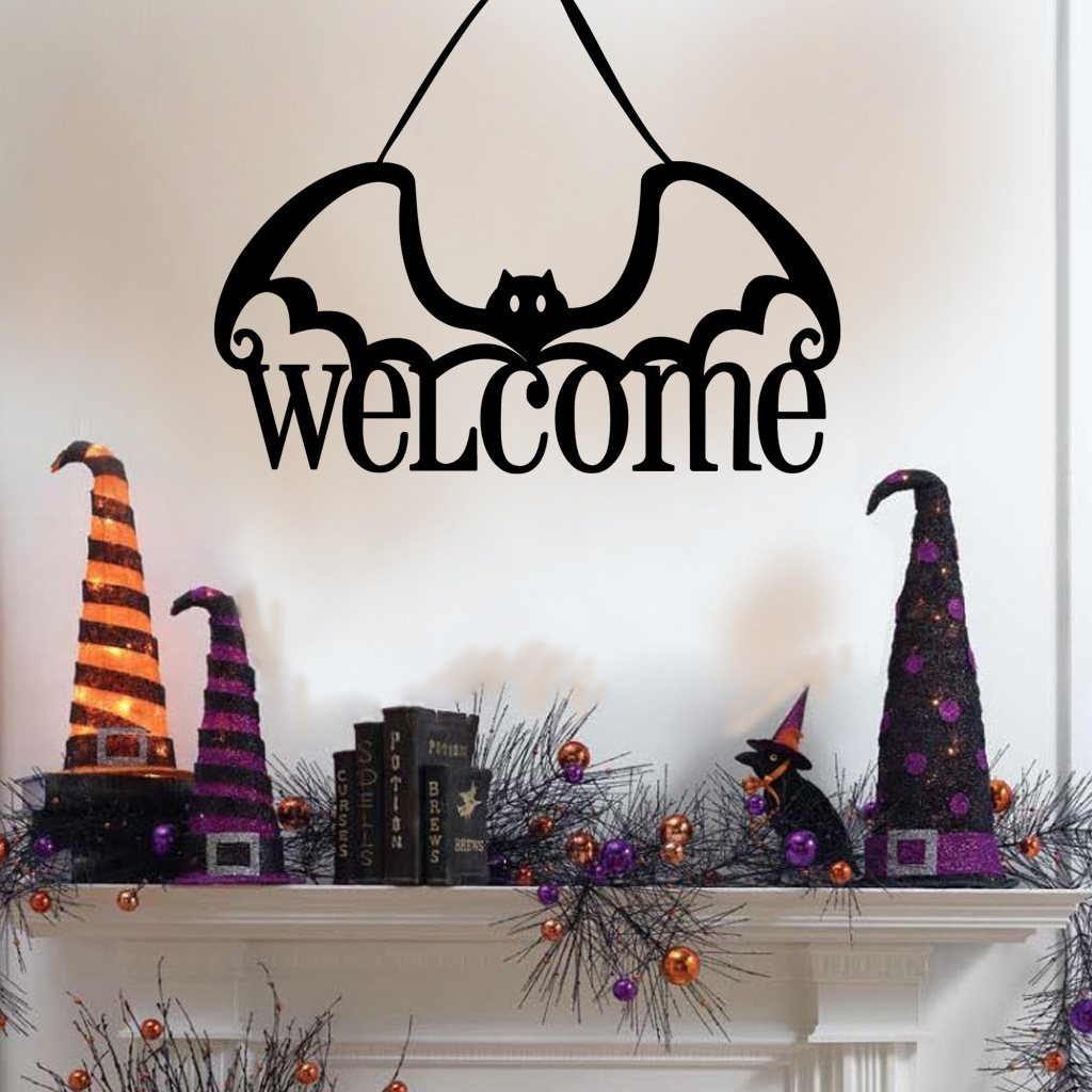 Factory Wholesale Non-Woven Halloween Door Hanging and Wall Decorations Party Supplies Decoration Ornaments Crafts Wholesale