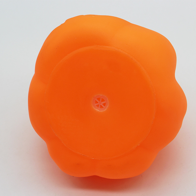 Simulation Halloween Vinyl Pumpkin Head Pet Vent Interactive Toy Molar Tooth Cleaning Supplies in Stock Wholesale