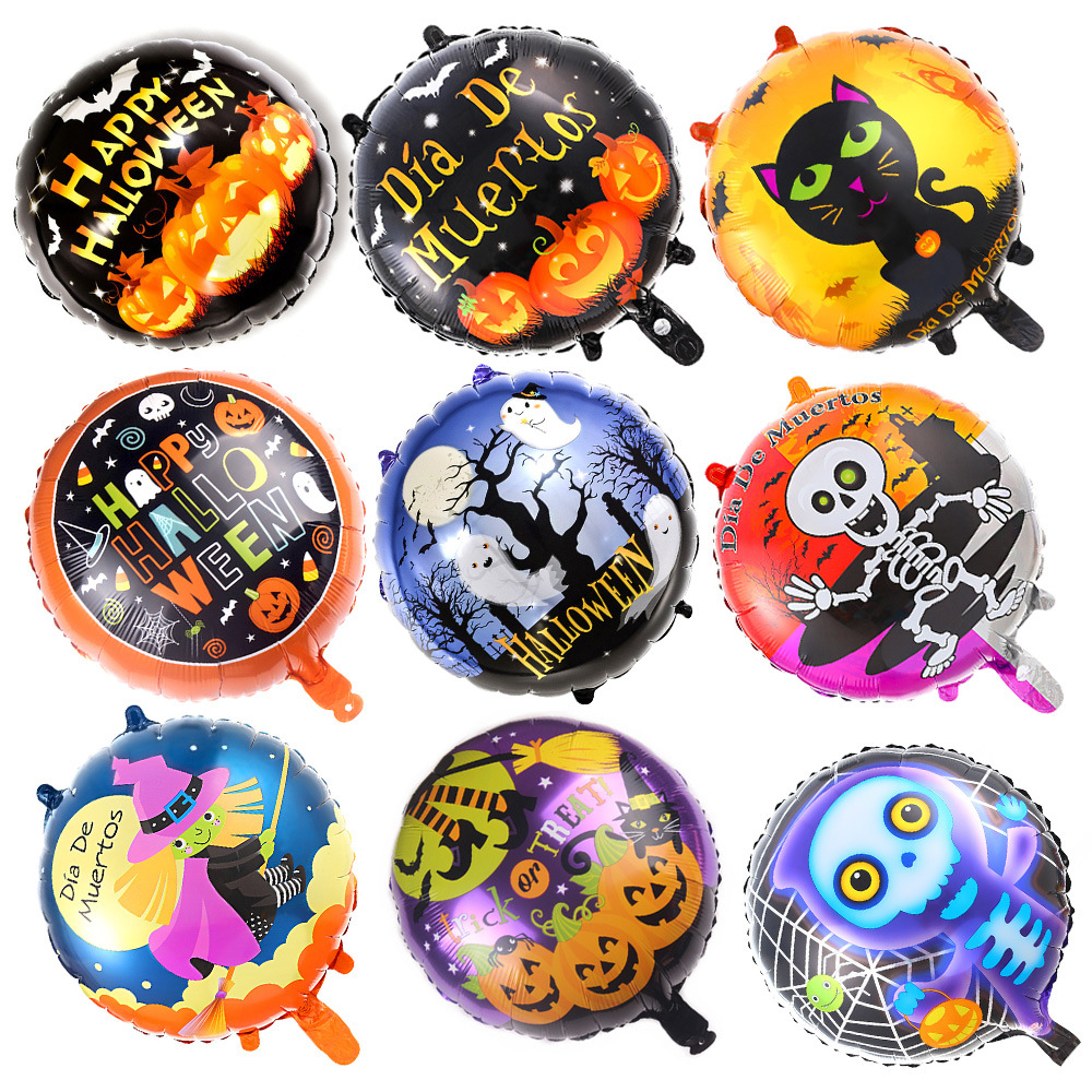 Halloween Aluminum Balloon Wansheng Pumpkin Aluminum Balloon Black Cat Aluminum Balloon Decoration Supplies Halloween Aluminum Balloon Wansheng Pumpkin Aluminum Balloon Black Cat Aluminum Balloon Decoration Supplies