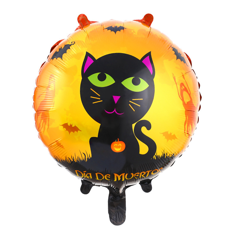 Halloween Aluminum Balloon Wansheng Pumpkin Aluminum Balloon Black Cat Aluminum Balloon Decoration Supplies Halloween Aluminum Balloon Wansheng Pumpkin Aluminum Balloon Black Cat Aluminum Balloon Decoration Supplies