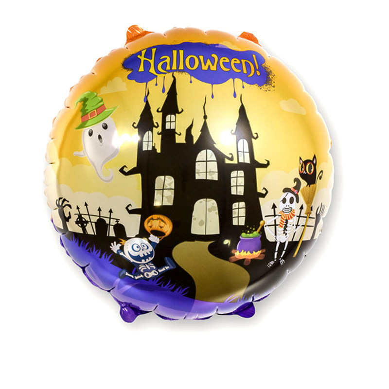 Halloween Aluminum Balloon Wansheng Pumpkin Aluminum Balloon Black Cat Aluminum Balloon Decoration Supplies Halloween Aluminum Balloon Wansheng Pumpkin Aluminum Balloon Black Cat Aluminum Balloon Decoration Supplies