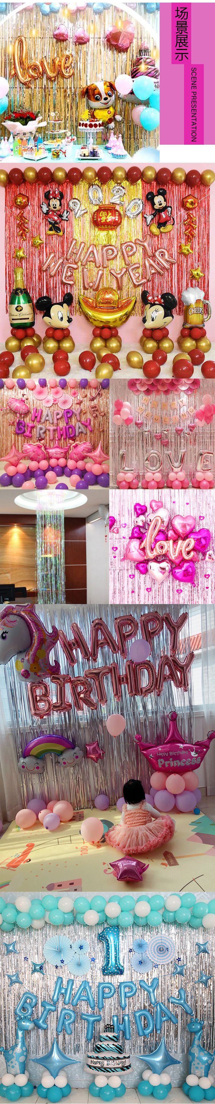 Tinsel Curtain Halloween Wedding Birthday Party Layout Supplies Wedding Room Background Decoration Curtain of Rain 1 M * 2 M Tinsel Curtain Halloween Wedding Birthday Party Layout Supplies Wedding Room Background Decoration Curtain of Rain 1 M * 2 M