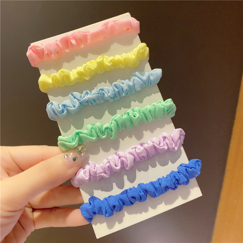 BM Style Plaid Fine Pork Intestine Hair Band Ins Set Korean Trumpet Simplicity Girl Intestine Ring Headband Set BM Style Plaid Fine Pork Intestine Hair Band Ins Set Korean Trumpet Simplicity Girl Intestine Ring Headband Set