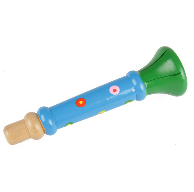 Street flowery selling toys Cartoon Wooden children small trumpet toys baby teaching AIDS