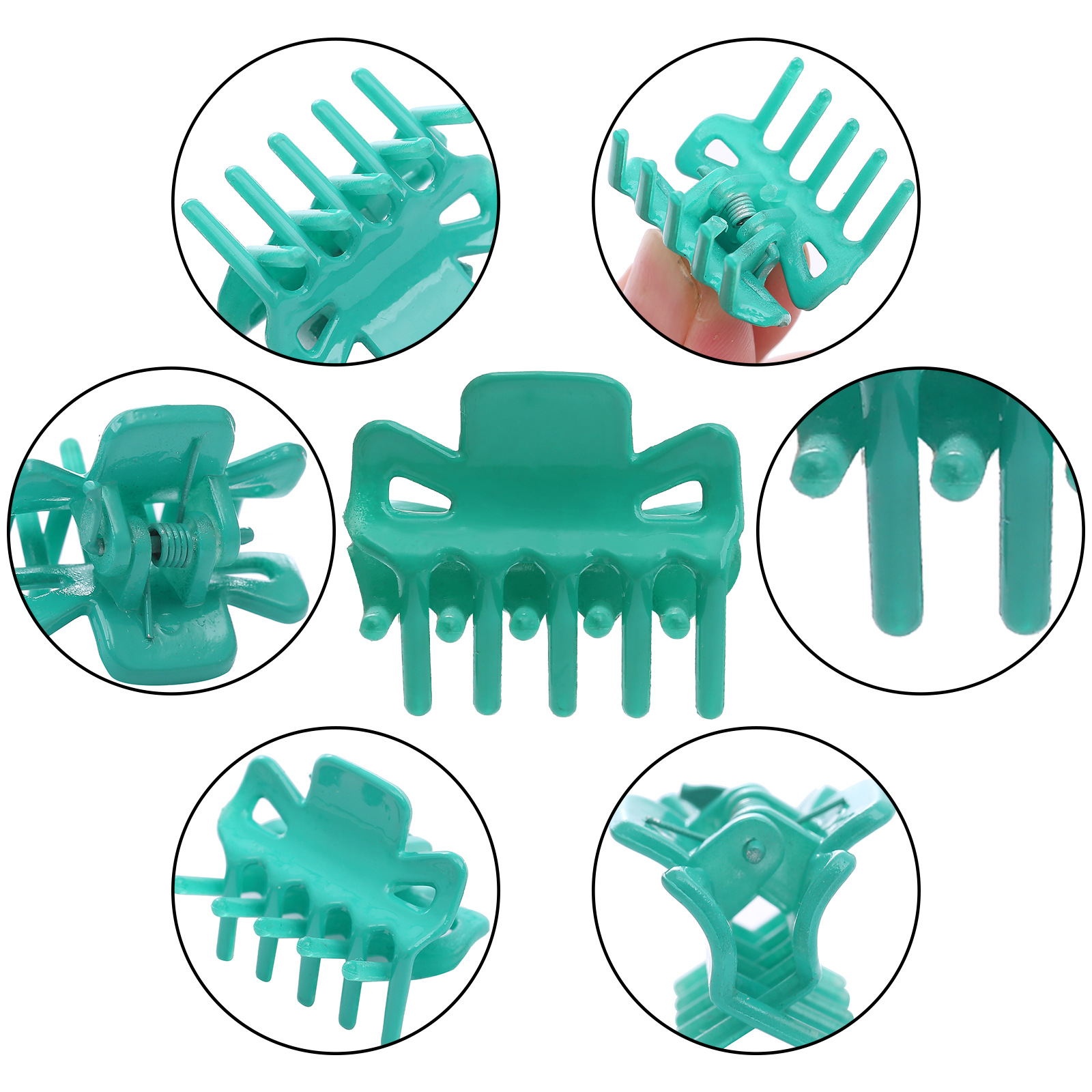 Plastic Trumpet Spring Clip Barrettes Women&#039;s Braided Hair Small Paw Ornament Cartoon Candy Color Top Clip Hair Accessories