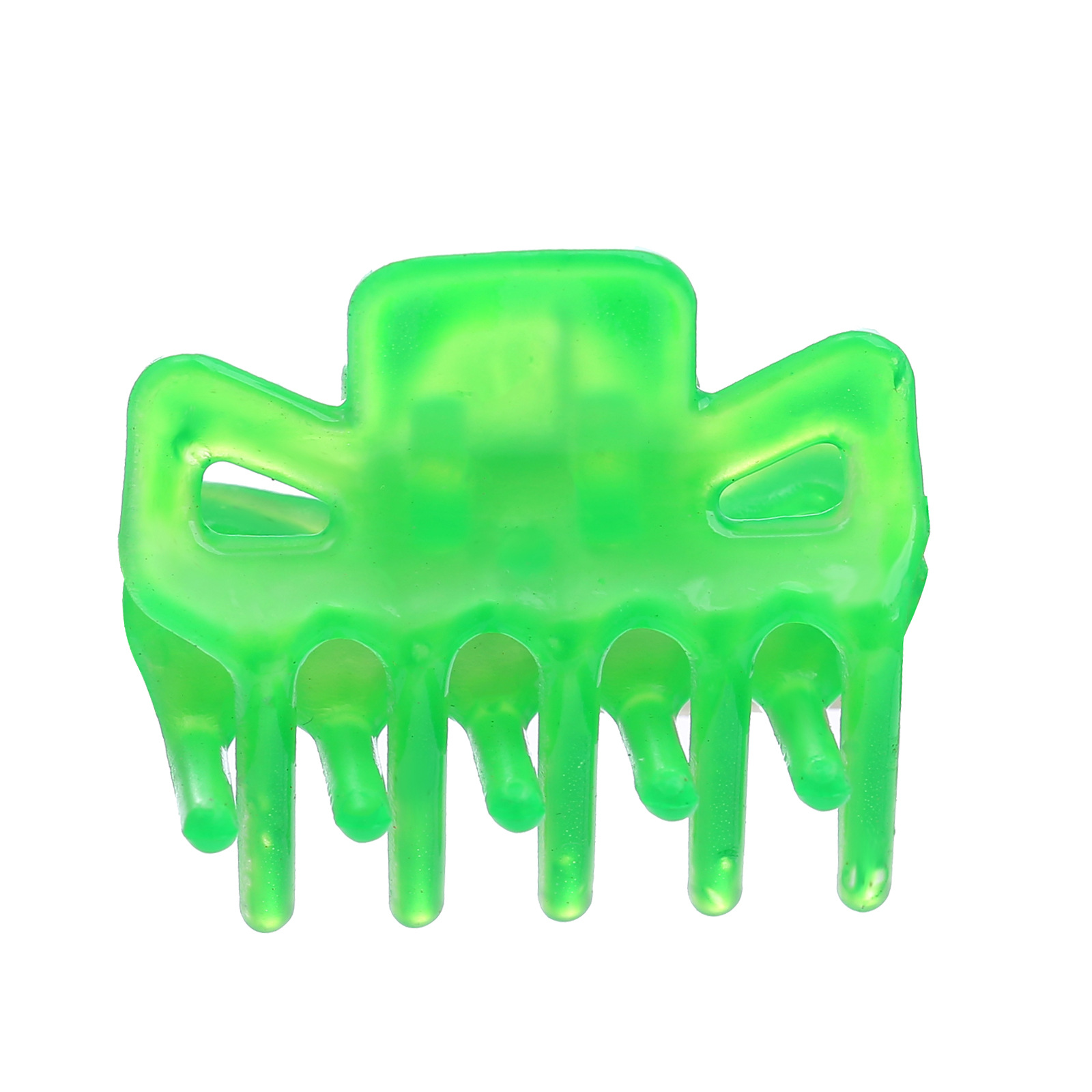 Plastic Trumpet Spring Clip Barrettes Women's Braided Hair Small Paw Ornament Cartoon Candy Color Top Clip Hair Accessories