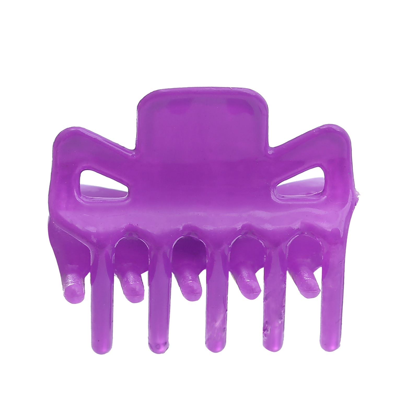 Plastic Trumpet Spring Clip Barrettes Women's Braided Hair Small Paw Ornament Cartoon Candy Color Top Clip Hair Accessories