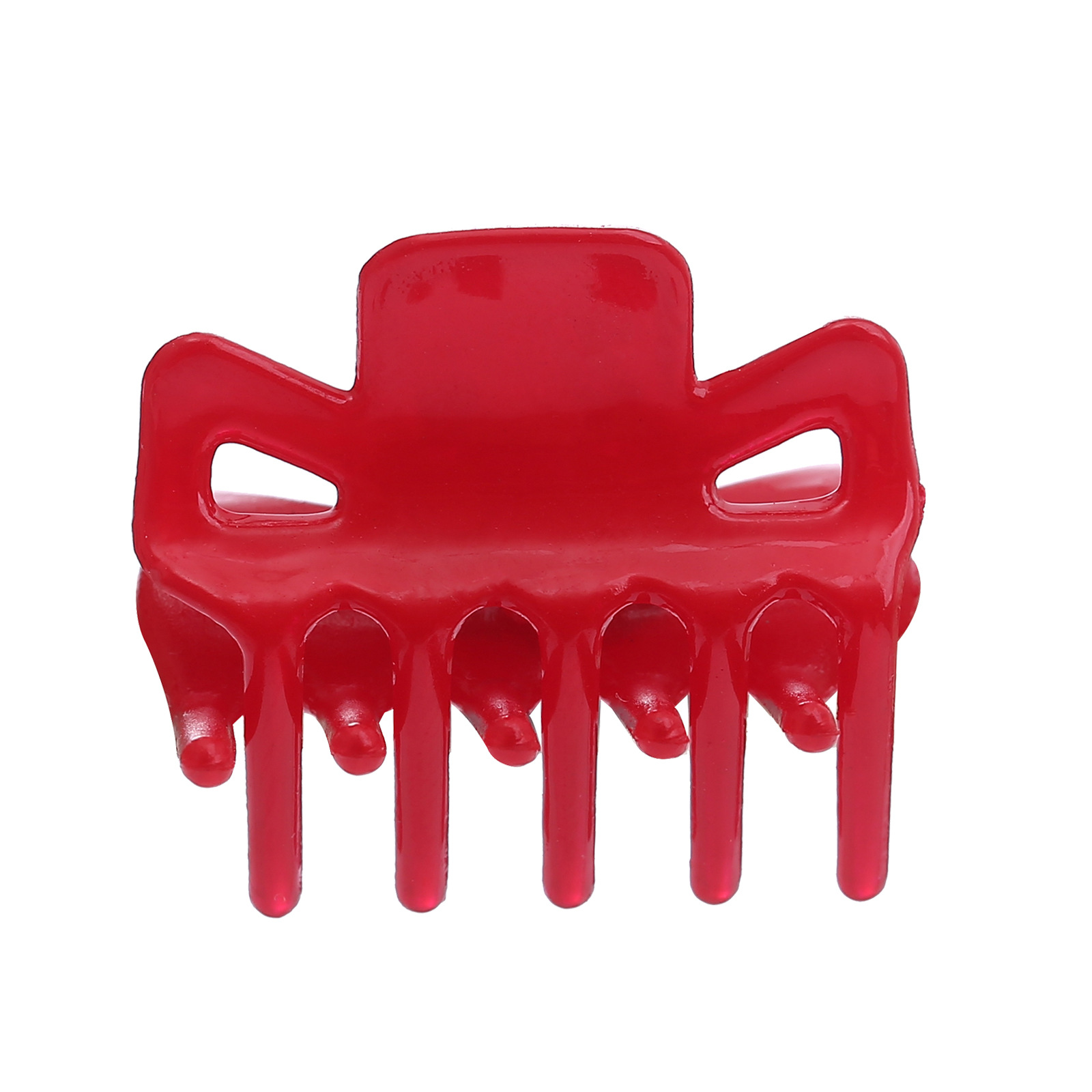 Plastic Trumpet Spring Clip Barrettes Women's Braided Hair Small Paw Ornament Cartoon Candy Color Top Clip Hair Accessories