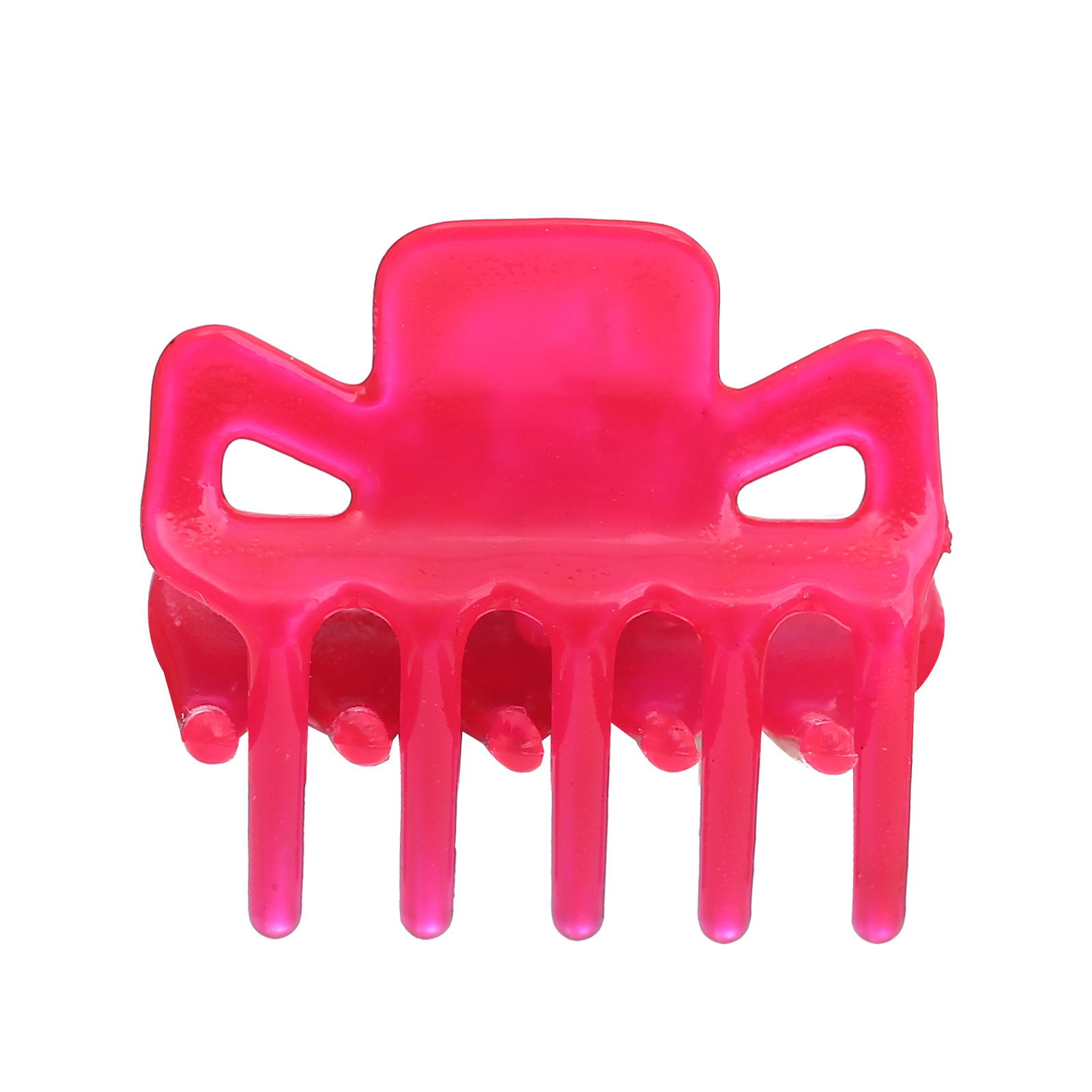 Plastic Trumpet Spring Clip Barrettes Women's Braided Hair Small Paw Ornament Cartoon Candy Color Top Clip Hair Accessories