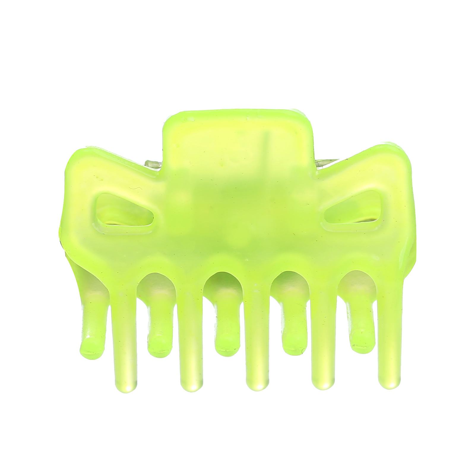 Plastic Trumpet Spring Clip Barrettes Women's Braided Hair Small Paw Ornament Cartoon Candy Color Top Clip Hair Accessories