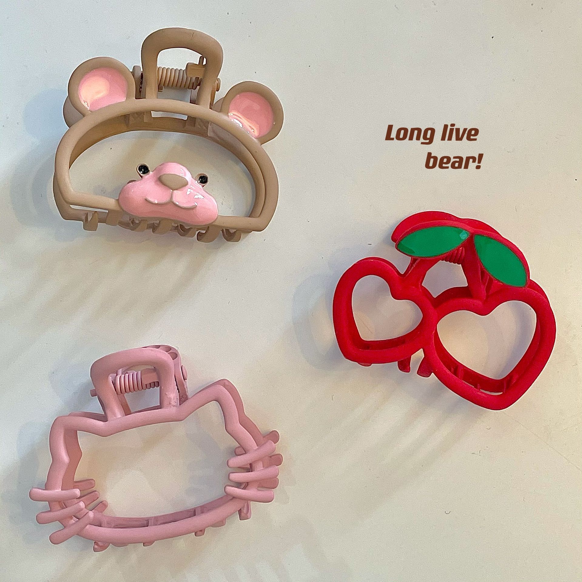 Internet Hot New Cute Bear Updo Hair Claw Female Trumpet Simplicity Metal Shark Clip Headdress Hairpin