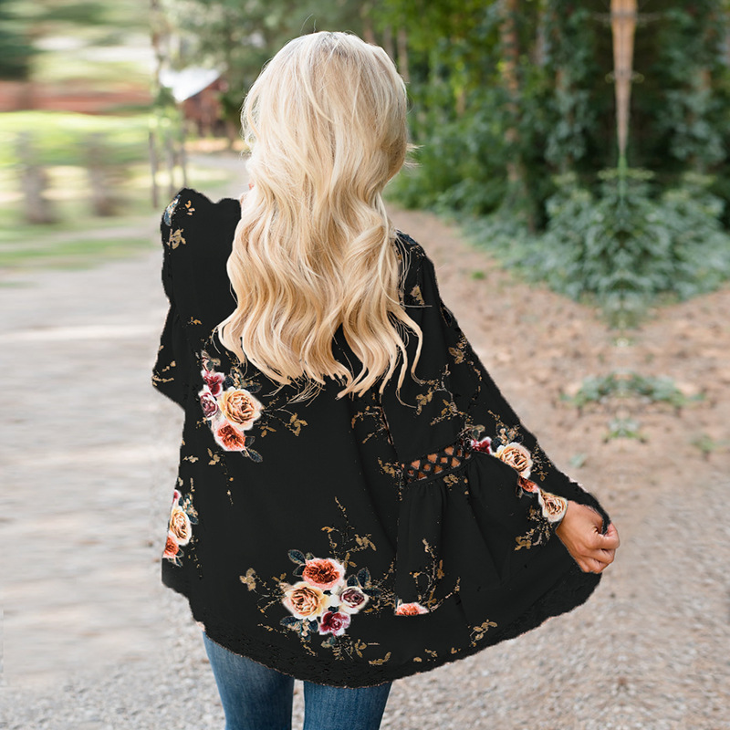 Aliexpress ebay Hot Style 9 color 6 Size SpringSummer Cardigan Lace Mosaic Jacket Trumpet sleeve 0542 Aliexpress ebay Hot Style 9 color 6 Size SpringSummer Cardigan Lace Mosaic Jacket Trumpet sleeve 0542