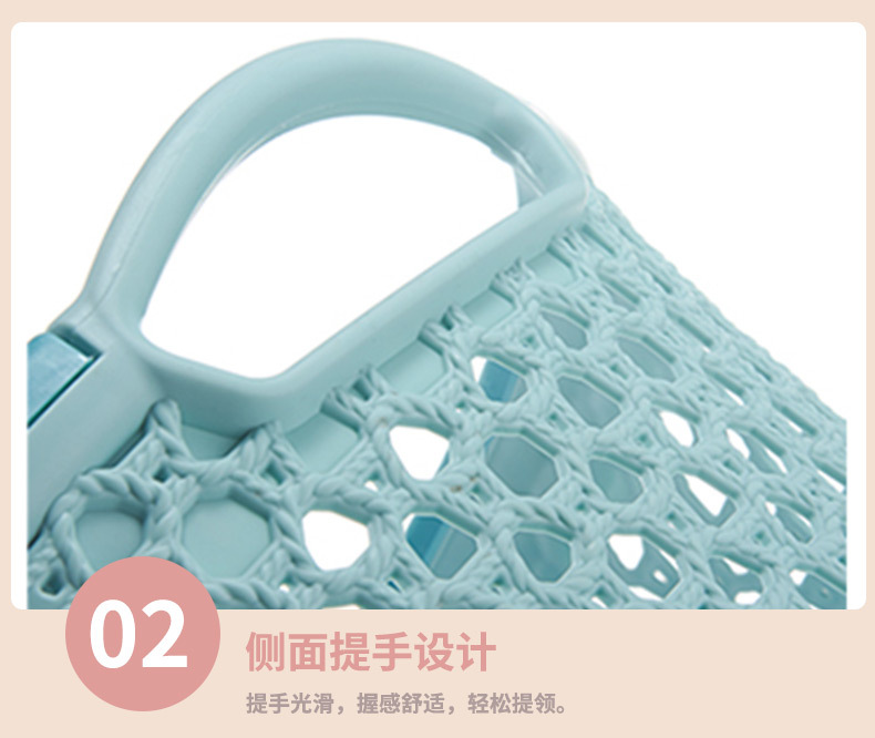 Trumpet imitation wool line hollow out wash basket bathroom dirty clothes basket children toy basket
