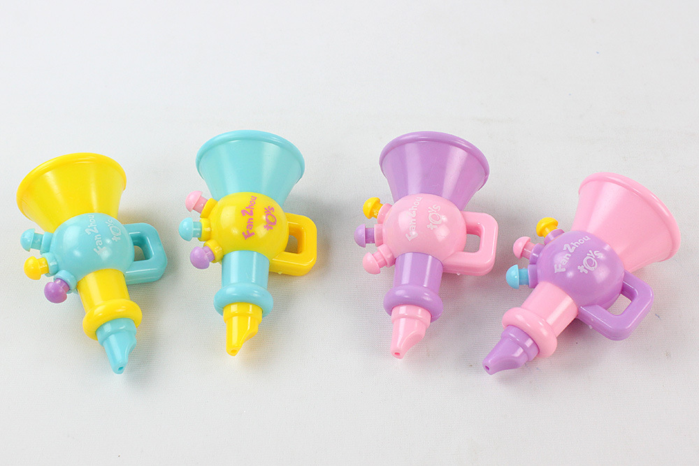 Cartoon Toy Trumpet Children&#039;s Playing Musical Instrument Stall Wholesale Mini Small Horn Baby Musical Instrument Matching Wholesale