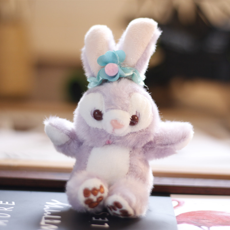 Internet Celebrity Ins StellaLou Pendant Plush Toy Doll Cute Trumpet Mini Rabbit Pattern Bag Bag Charm Keychain