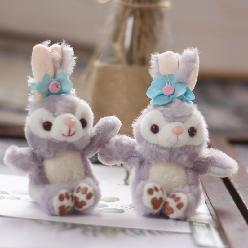 Internet Celebrity Ins StellaLou Pendant Plush Toy Doll Cute Trumpet Mini Rabbit Pattern Bag Bag Charm Keychain