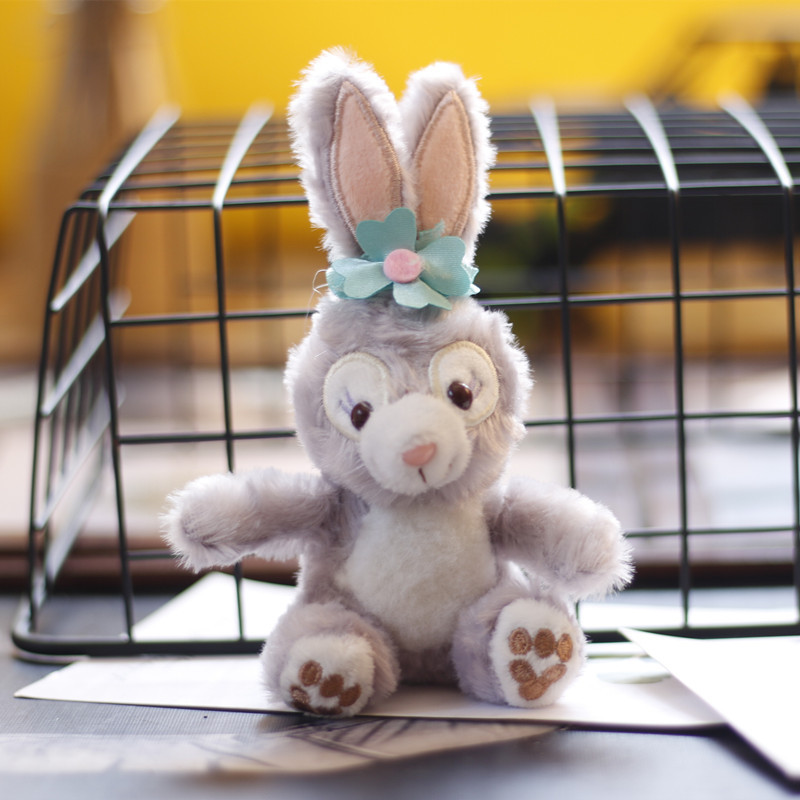 Internet Celebrity Ins StellaLou Pendant Plush Toy Doll Cute Trumpet Mini Rabbit Pattern Bag Bag Charm Keychain