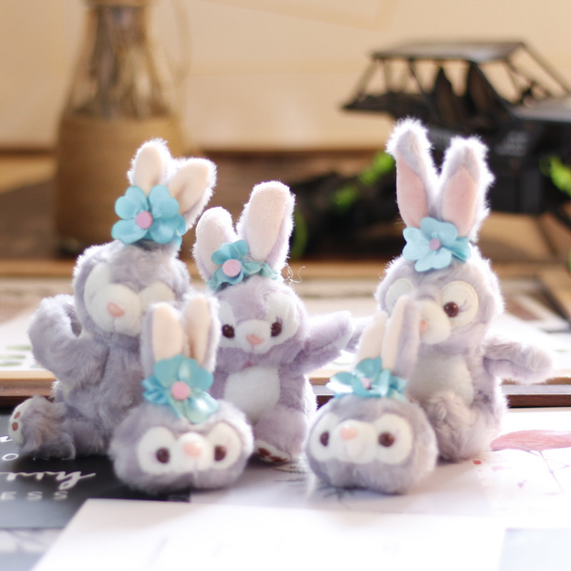Internet Celebrity Ins StellaLou Pendant Plush Toy Doll Cute Trumpet Mini Rabbit Pattern Bag Bag Charm Keychain