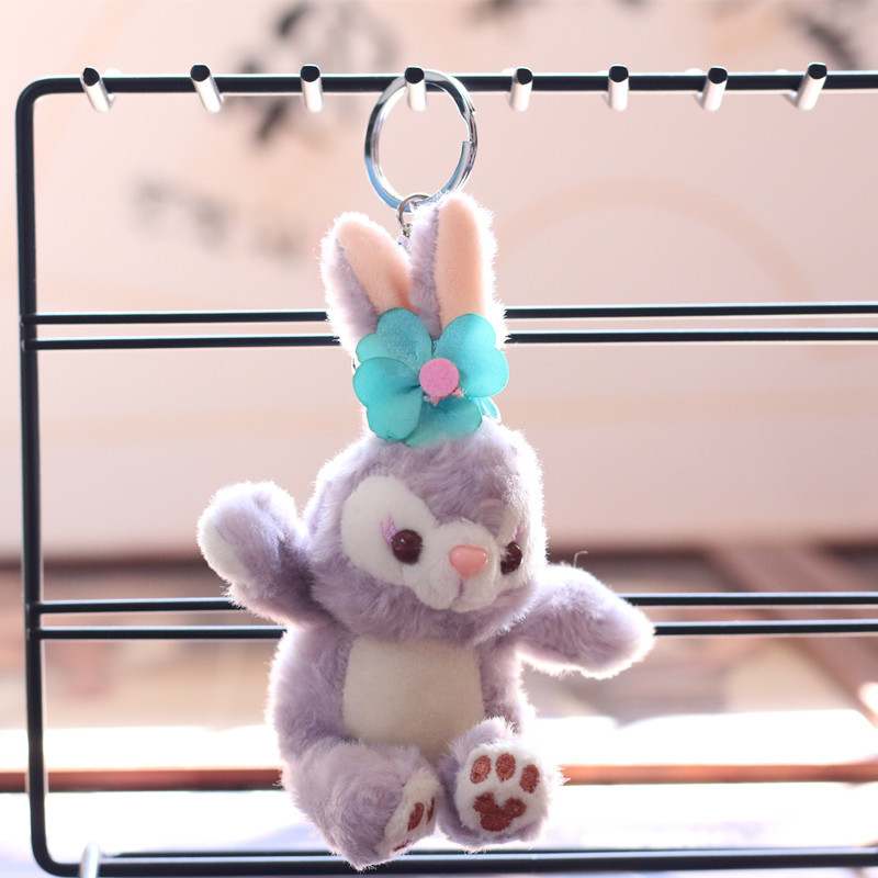 Internet Celebrity Ins StellaLou Pendant Plush Toy Doll Cute Trumpet Mini Rabbit Pattern Bag Bag Charm Keychain