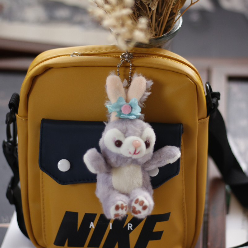 Internet Celebrity Ins StellaLou Pendant Plush Toy Doll Cute Trumpet Mini Rabbit Pattern Bag Bag Charm Keychain