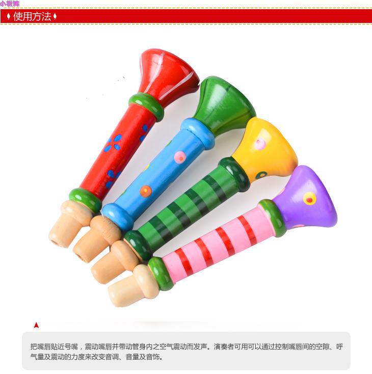 Wooden Small Horn Blowing Children's Whistle Toys Baby Playing Musical Instruments Early Education Educational Toys Wholesale Wooden Small Horn Blowing Children's Whistle Toys Baby Playing Musical Instruments Early Education Educational Toys Wholesale