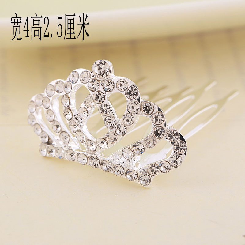 Korean Style Children&#039;s Small Crown Princess Birthday Crown Children&#039;s Hair Accessories Headdress Cute Princess Crown Headdress Hair Comb