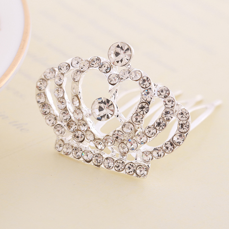 Korean Style Children&#039;s Small Crown Princess Birthday Crown Children&#039;s Hair Accessories Headdress Cute Princess Crown Headdress Hair Comb