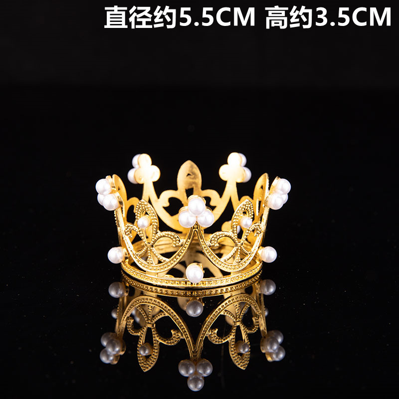 Xinghuai Factory Wholesale Alloy Lace Birthday Baking Crown Big round Headdress Queen Crown Cake Decoration Xinghuai Factory Wholesale Alloy Lace Birthday Baking Crown Big round Headdress Queen Crown Cake Decoration
