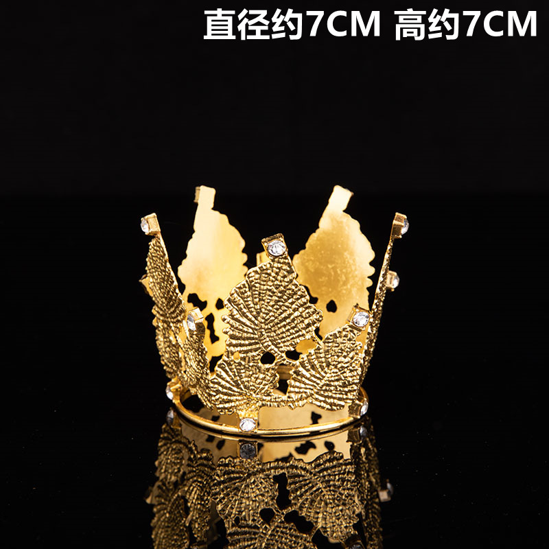 Xinghuai Factory Wholesale Alloy Lace Birthday Baking Crown Big round Headdress Queen Crown Cake Decoration Xinghuai Factory Wholesale Alloy Lace Birthday Baking Crown Big round Headdress Queen Crown Cake Decoration