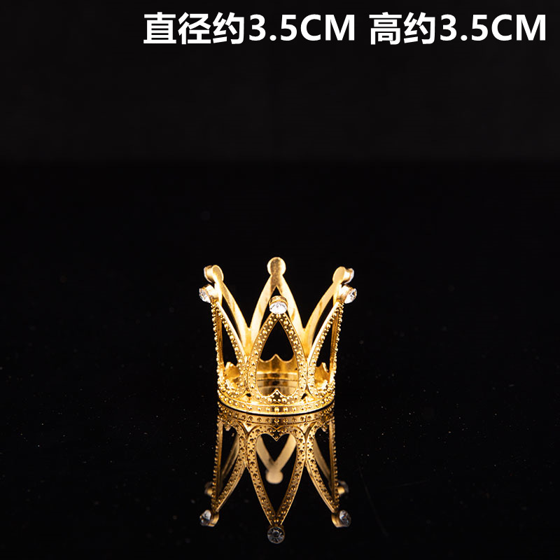 Xinghuai Factory Wholesale Alloy Lace Birthday Baking Crown Big round Headdress Queen Crown Cake Decoration Xinghuai Factory Wholesale Alloy Lace Birthday Baking Crown Big round Headdress Queen Crown Cake Decoration