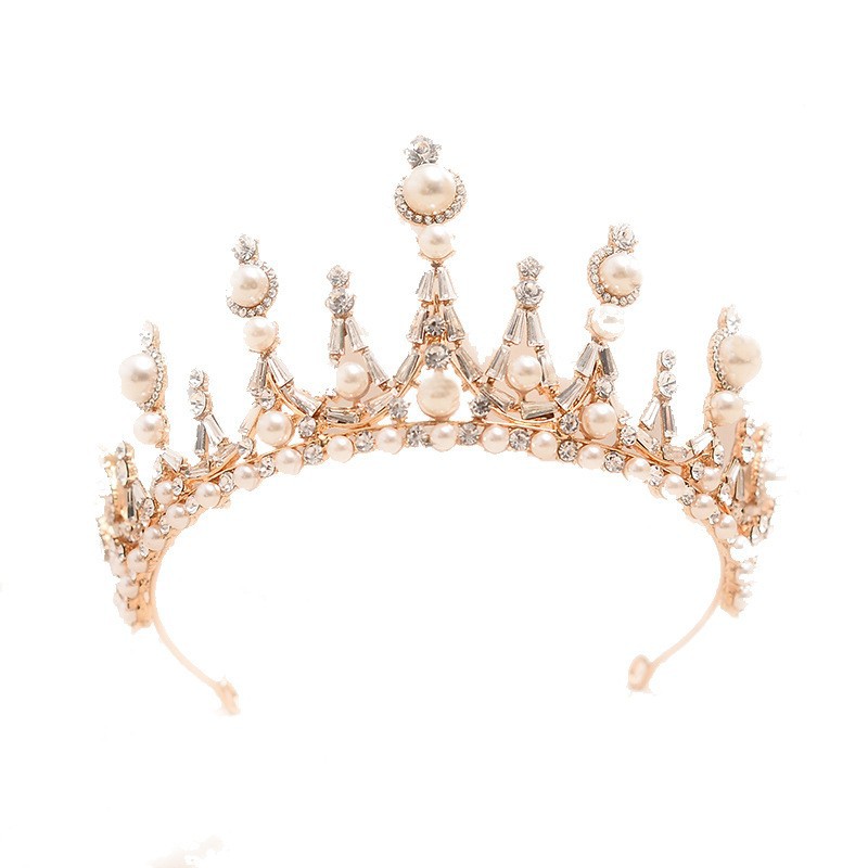 Wedding Crown Headdress Luxury Pearl Wedding Dress Hair Accessories Birthday Online Red Wedding Crown Crown Hairpin Wedding Crown Headdress Luxury Pearl Wedding Dress Hair Accessories Birthday Online Red Wedding Crown Crown Hairpin
